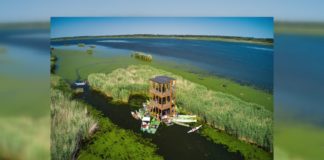 Újabb vízi kilátóval gazdagodott a Tisza-tó